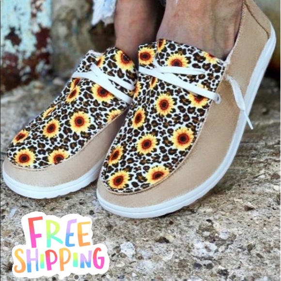 Sunflower Hey Dude Shoes - Picture 1 of 5